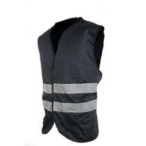 אפוד זוהר - שחור