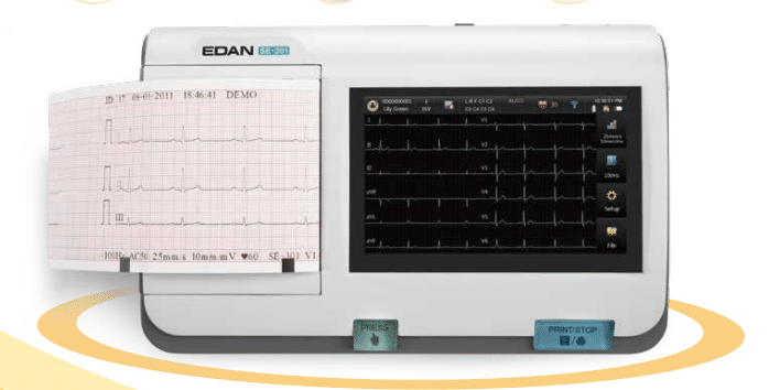 מכשיר אקג נייד - 3 ערוצים - EDAN SE-301